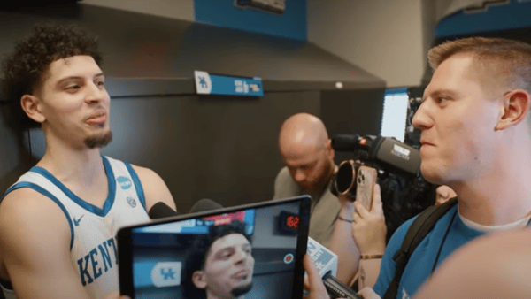 KSR's sights and sounds from Kentucky's locker room celebration post-Illinois